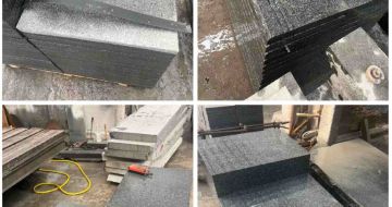 佳木斯 芝麻黑地铺石材