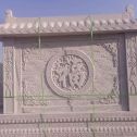 佳木斯 芝麻白花岗岩屏风，照壁，影壁