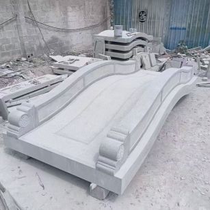 佳木斯 芝麻灰花岗岩园林景观 小石桥