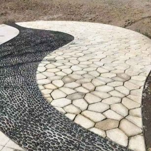 佳木斯 黄金麻冰裂缝室外铺装效果完美展示