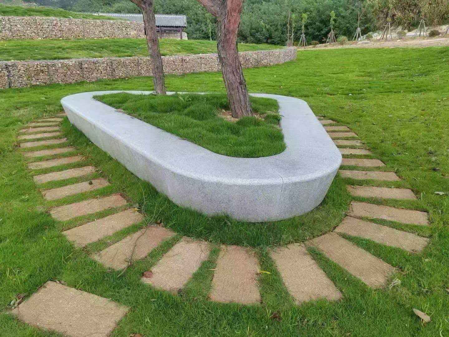 佳木斯 芝麻白光面整石坐凳