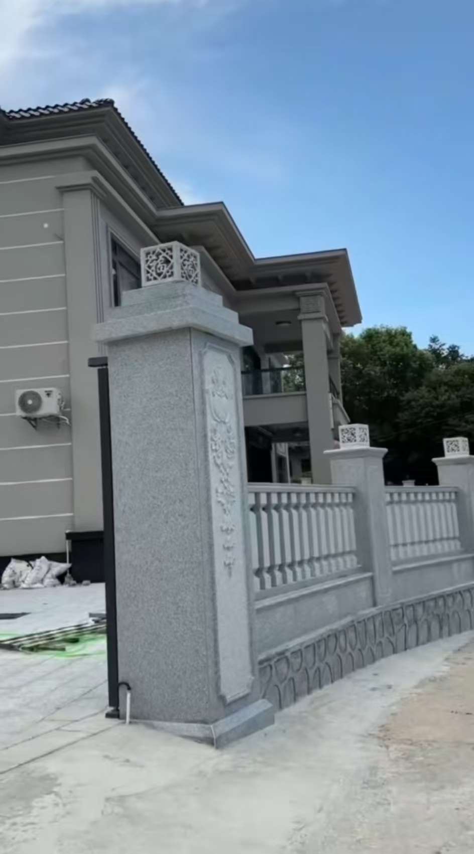 佳木斯 芝麻白别墅围墙栏杆，私人订制